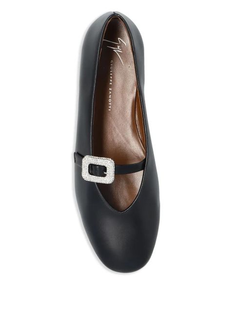 Giuseppe Zanotti Georgia Buckle ballet flats - Black