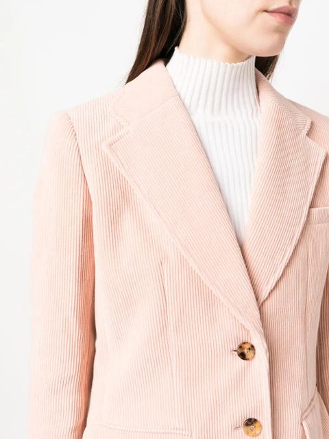 Chloé single-breasted corduroy blazer - Pink