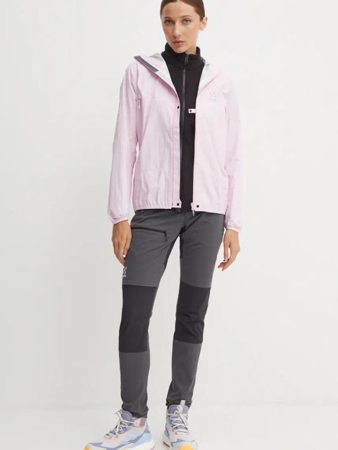 Haglöfs kurtka outdoorowa L.I.M Proof kolor różowy 605235