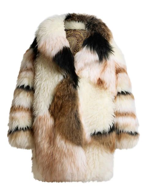 ETRO patchwork coat - Neutrals - zdjęcie produktu nr 1