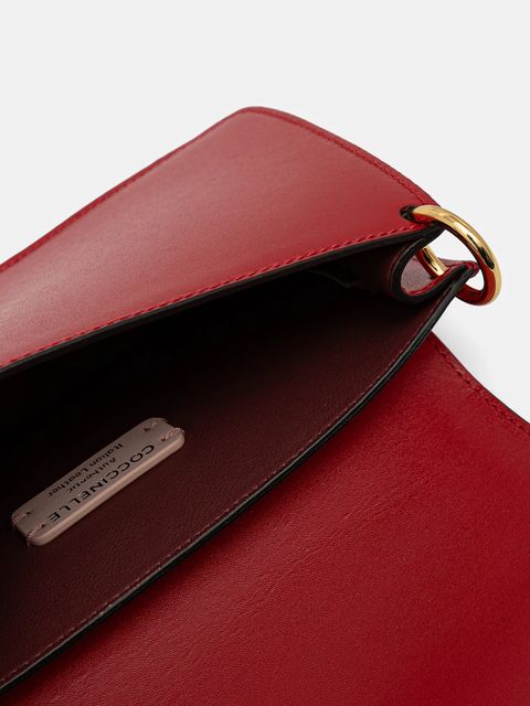 Coccinelle torebka skórzana kolor czerwony E5.SSK.27.01.01