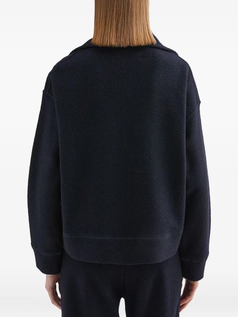 Jil Sander felted sweatshirt - Blue