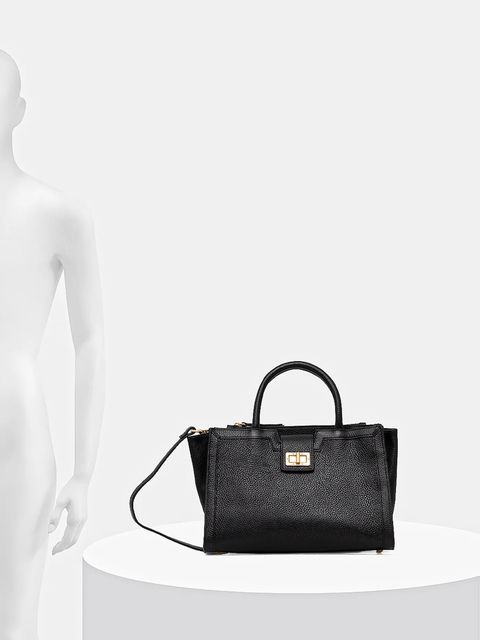 Geox torebka skórzana LEONORY kolor czarny D35KQA 00046