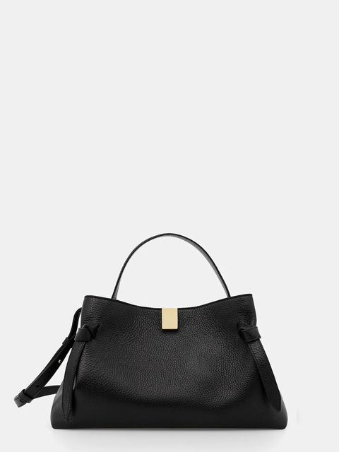 Yuzefi torebka skórzana GYOZA kolor czarny YUZCO-HB-GZ-L034 - zdjęcie produktu nr 1