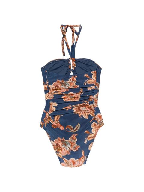 ZIMMERMANN Aster Wide Link 1PC floral-print swimsuit - Blue - zdjęcie produktu nr 2