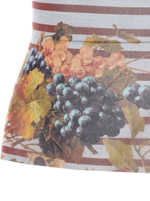 Jean Paul Gaultier striped print tank top - Grey