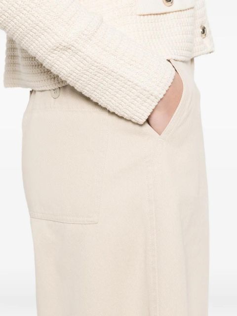 Weekend Max Mara wide-leg buttoned trousers - Neutrals