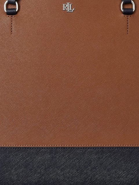 Lauren Ralph Lauren torebka skórzana kolor brązowy 431934896