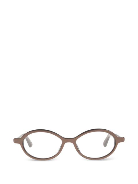 Jacquemus oval-frame sunglasses - Brown - zdjęcie produktu nr 1