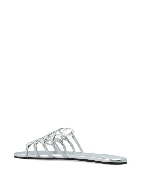 LOEWE cut-out detail sandals - Silver