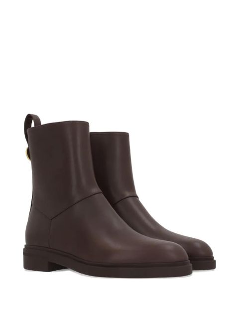 Loro Piana leather zip-fastening ankle boots - Brown - zdjęcie produktu nr 2