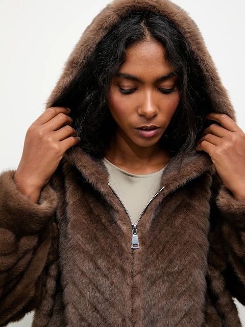 Answear.LAB płaszcz kolor brązowy