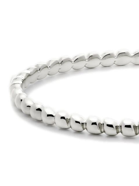 Monica Vinader Nura silver teardrop bangle bracelet - zdjęcie produktu nr 2