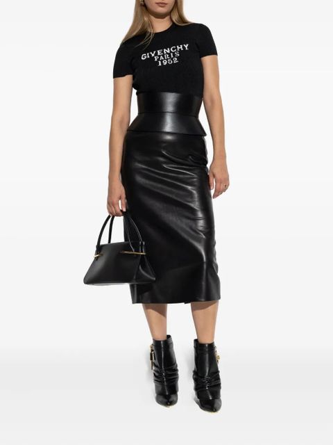Givenchy leather midi skirt - Black - zdjęcie produktu nr 2