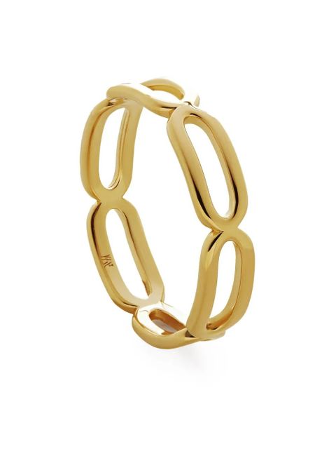 Monica Vinader Paperclip stacking ring - Gold