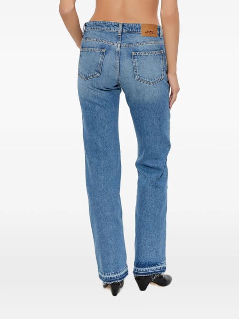ISABEL MARANT Denala frayed jeans - Blue
