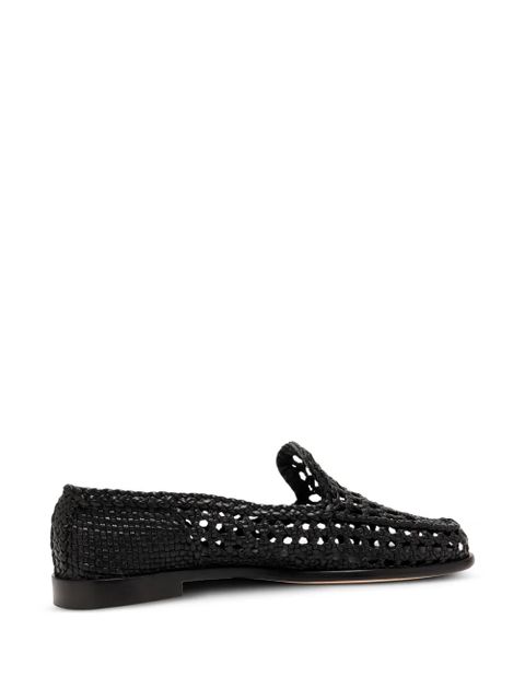 DRAGON DIFFUSION woven leather loafers - Black - zdjęcie produktu nr 2