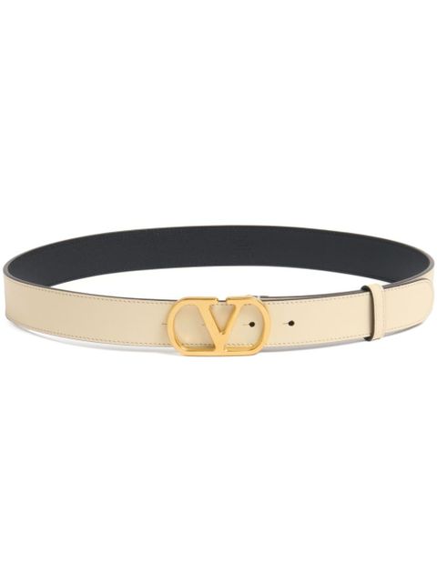 Valentino Garavani 30mm VLogo Signature belt - Neutrals
