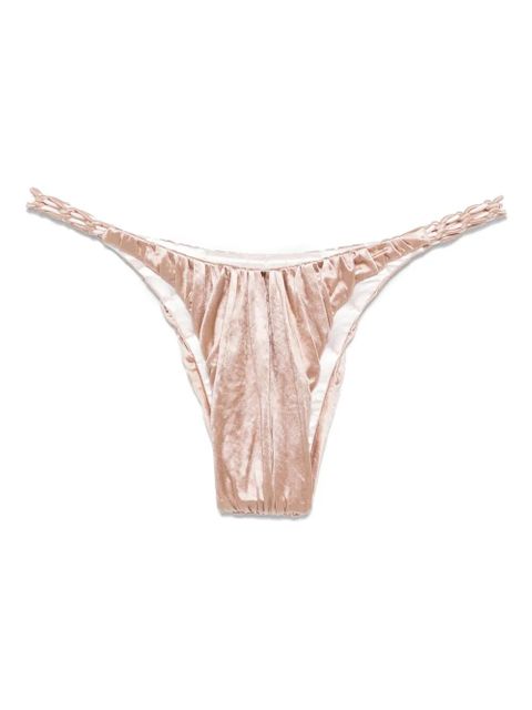Isa Boulder braided-strings bikini bottoms - Pink - zdjęcie produktu nr 1