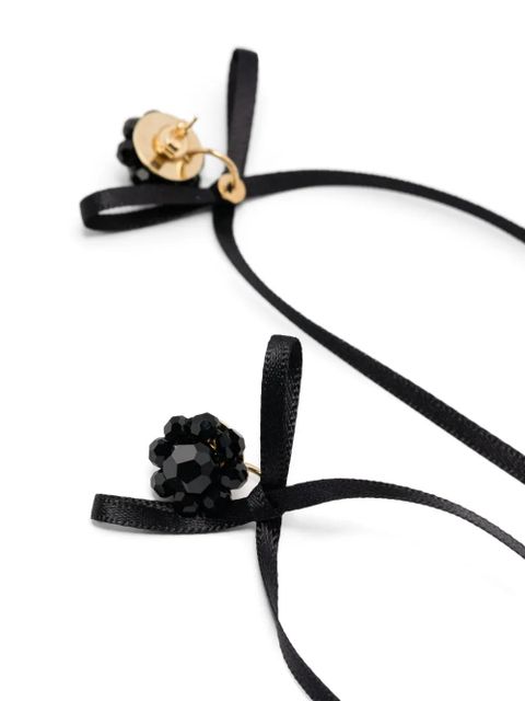 Simone Rocha Bow Ribbon earrings - Black - zdjęcie produktu nr 2