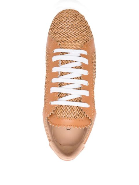 Casadei Nexus Hanoi woven platform sneakers - Brown