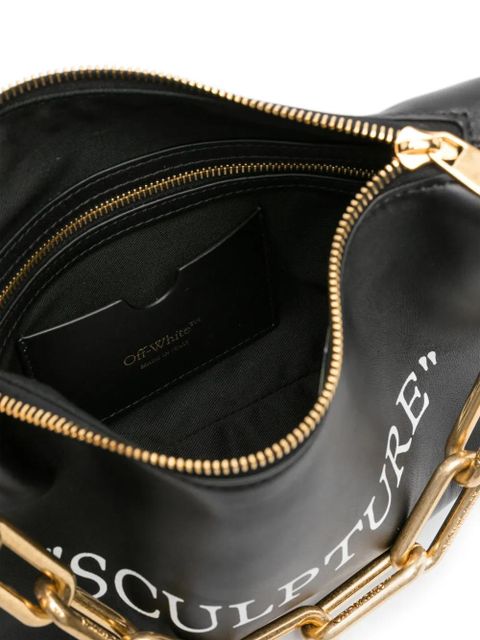 Off-White Block Pouch leather shoulder bag - Black - zdjęcie produktu nr 2