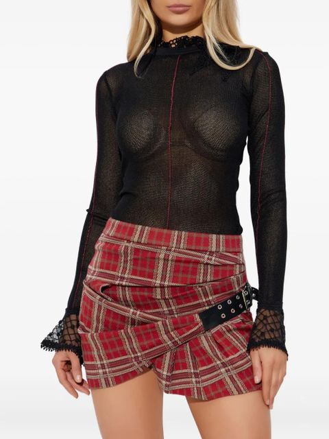 ISABEL MARANT Sarah lace-trim top - Black