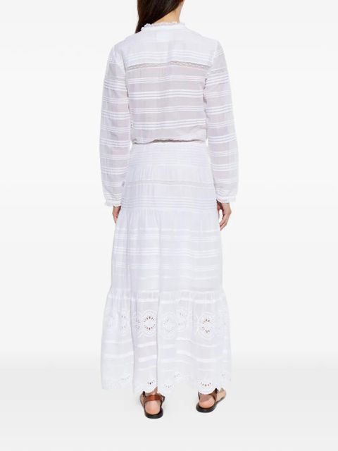 MARANT ÉTOILE V-neck long sleeve dress - White