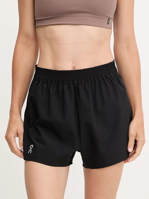On szorty treningowe damskie kolor czarny gładkie high waist 1WF10330553 - zdjęcie produktu nr 1