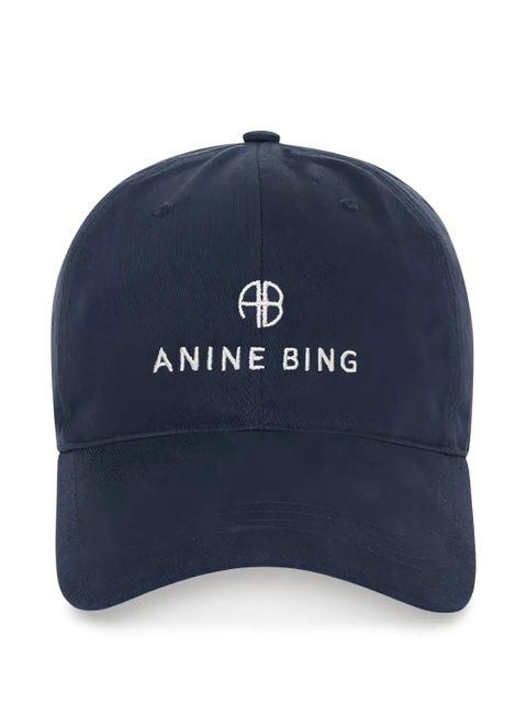 ANINE BING Jeremy logo cap - Blue - zdjęcie produktu nr 1