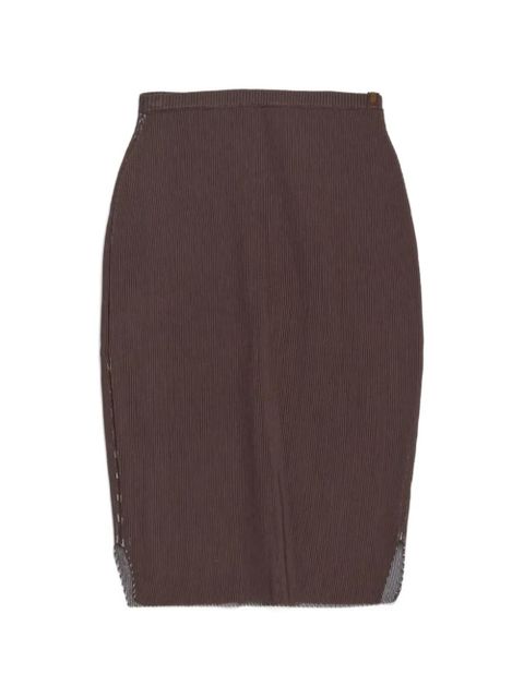 Isa Boulder ribbed midi skirt - Brown - zdjęcie produktu nr 1