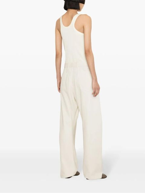 LEMAIRE fine-ribbed tank top - Yellow