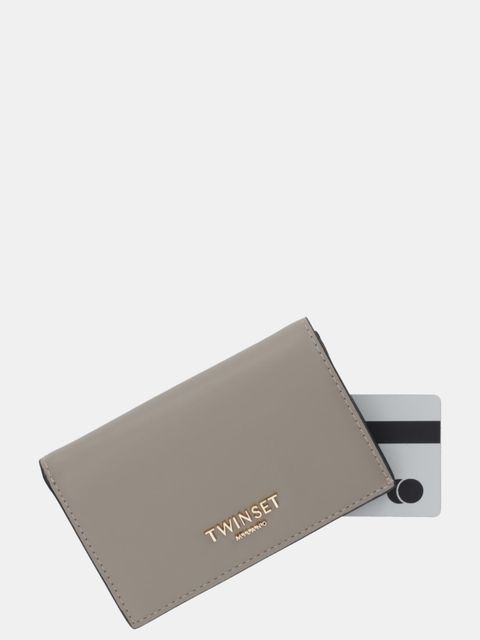 Twinset portfel damski kolor szary 252TL8013