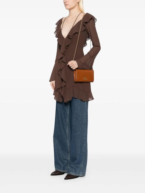 Chloé Ironic flap chain crossbody bag - Brown