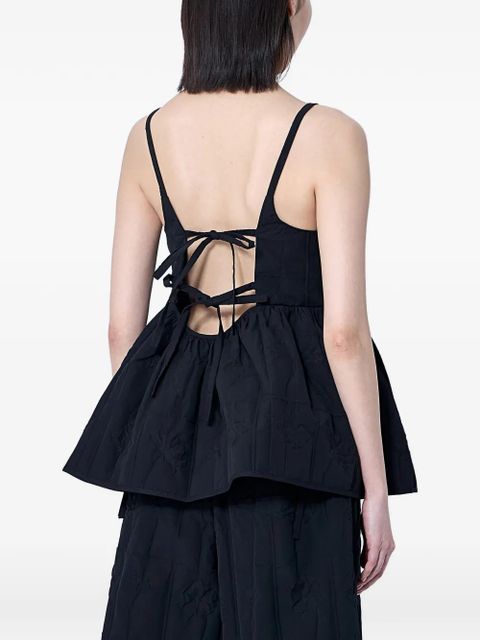 Cecilie Bahnsen black bow top
