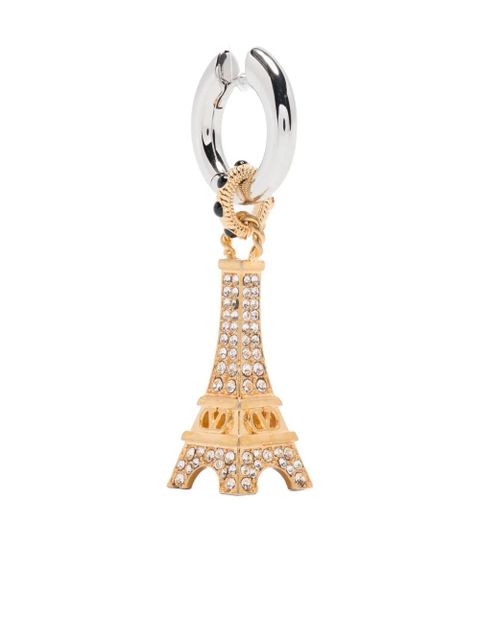 Valentino Garavani Eiffel Tower crystal-embellished earrings - Gold