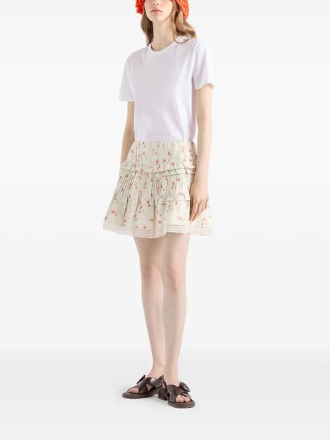 Prada floral-print skirt - Neutrals - zdjęcie produktu nr 2