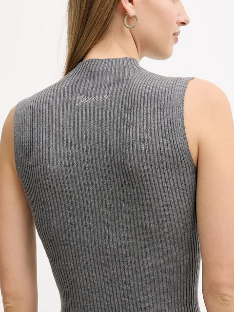 Guess sukienka JULIA kolor szary maxi dopasowana W5BK23 Z3OW2