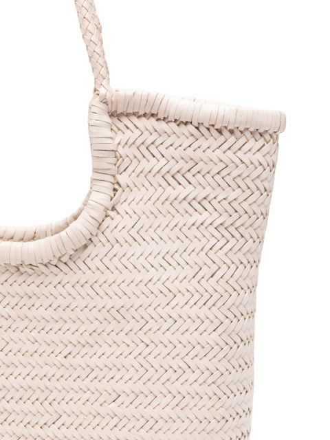 DRAGON DIFFUSION woven braided tote bag - Neutrals