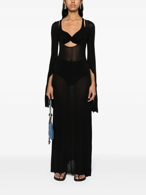 MANURÍ Nina maxi dress - Black