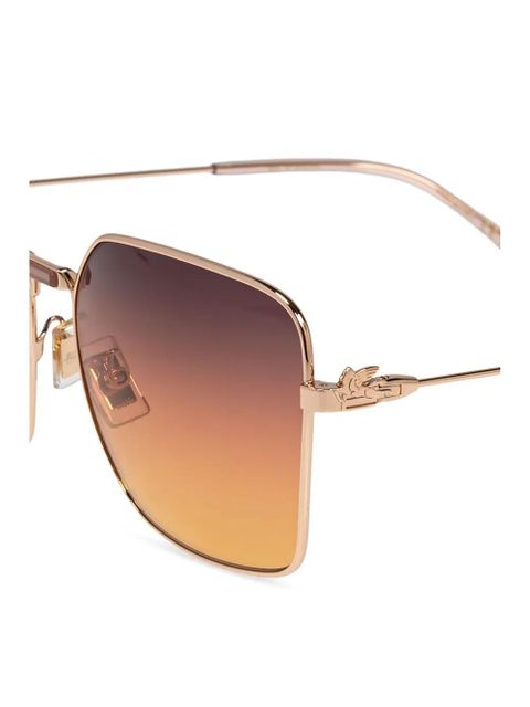 ETRO Pegaso-plaque sunglasses - Gold