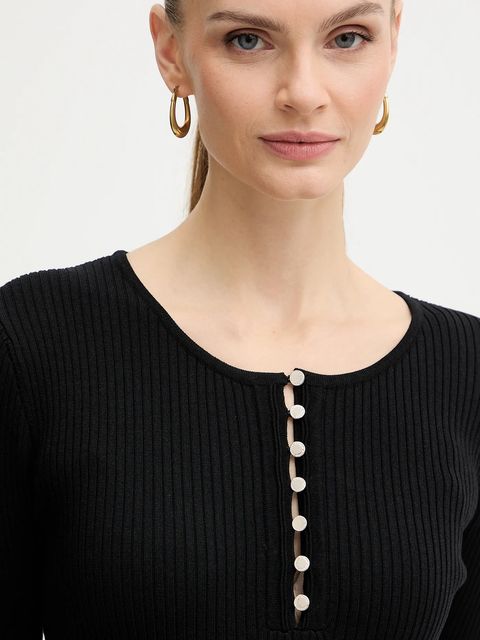 Morgan sukienka kolor czarny mini rozkloszowana RMCOSI