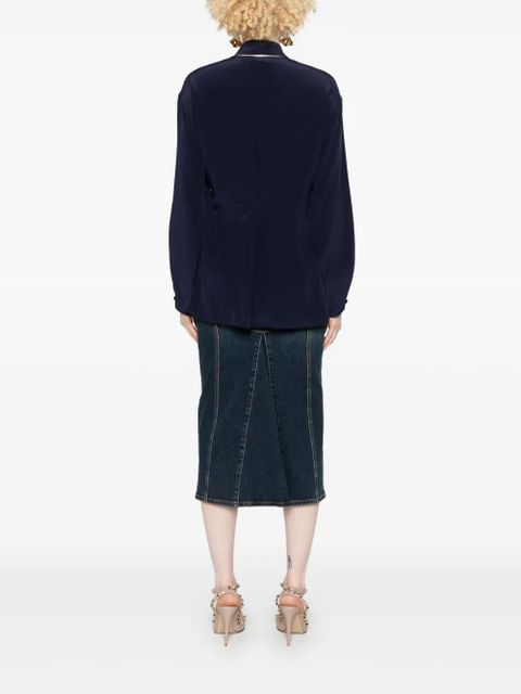 Victoria Beckham scarf-detail blouse - Blue