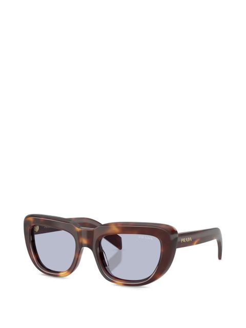 Prada Eyewear geometric-frame sunglasses - Brown - zdjęcie produktu nr 2