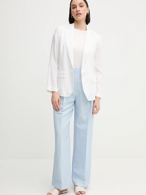 Tommy Hilfiger spodnie z domieszką lnu - zdjęcie produktu nr 2