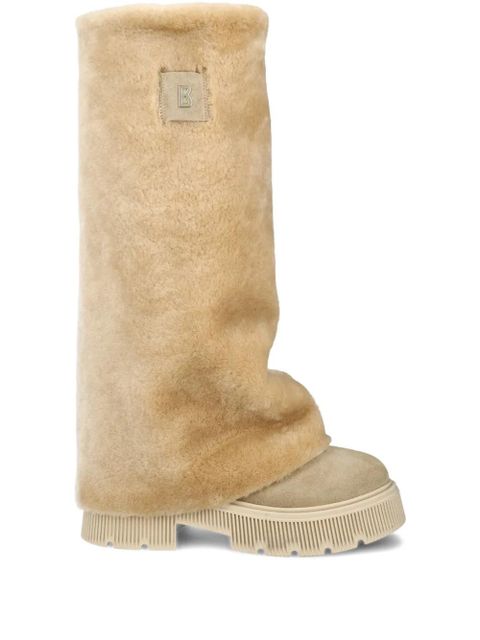 BOGNER shearling logo-detail boots - Neutrals - zdjęcie produktu nr 1