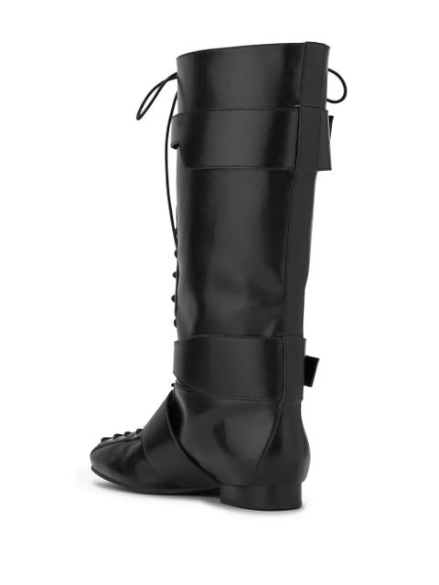 GANNI lace-up boots - Black