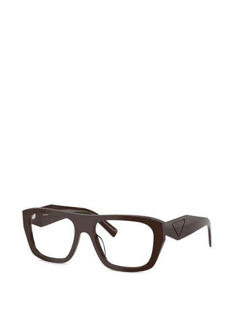 Prada Eyewear square-frame glasses - Brown - zdjęcie produktu nr 2