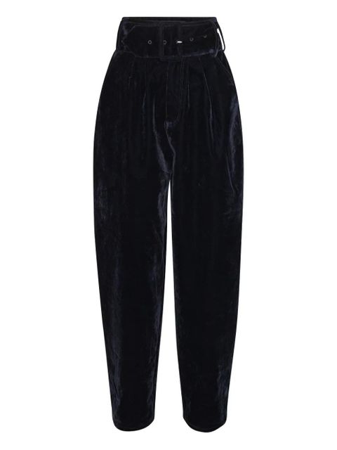 ROTATE BIRGER CHRISTENSEN belted tapered trousers - Black - zdjęcie produktu nr 1