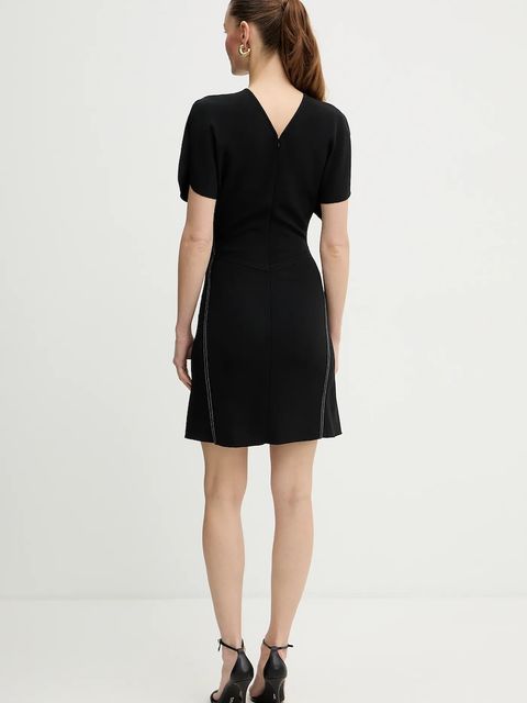 Victoria Beckham sukienka kolor czarny mini rozkloszowana 1325WDR006087C